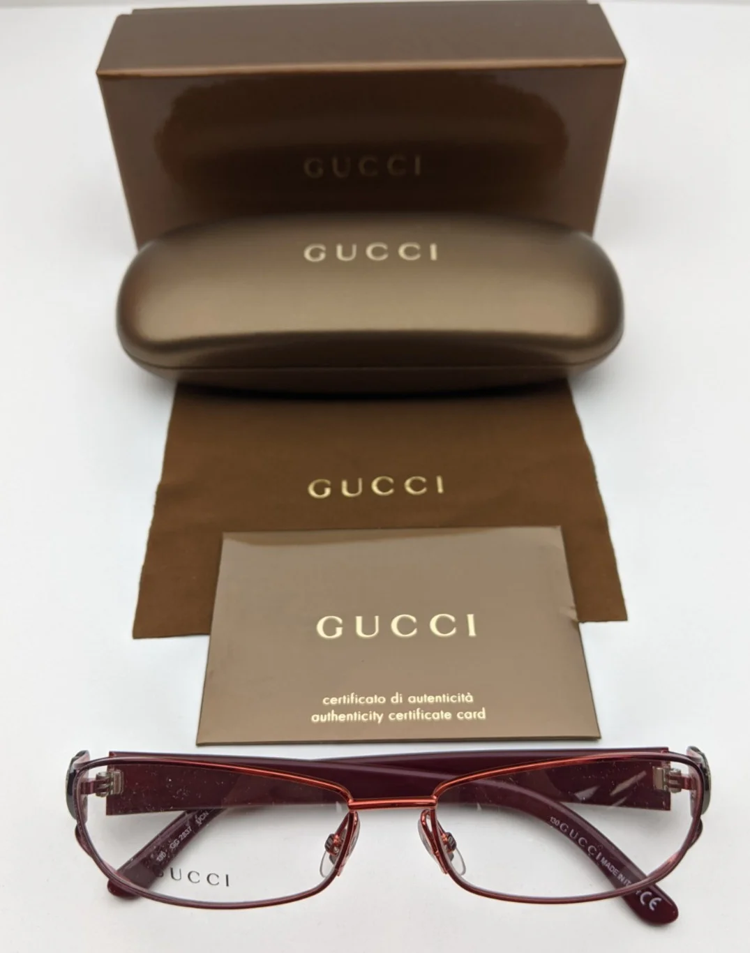 🕶️Made in Italy! Gucci GG2837 UCN Eyeglasses 55/15 130 | EUT428🕶️